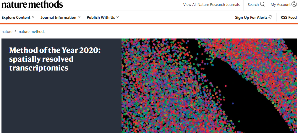 空间转录组测序技术被评为 2020 年度技术